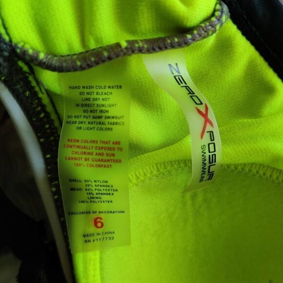 ZeroXposur space-dyed racerback tankini top sz 6 - Picture 13 of 15